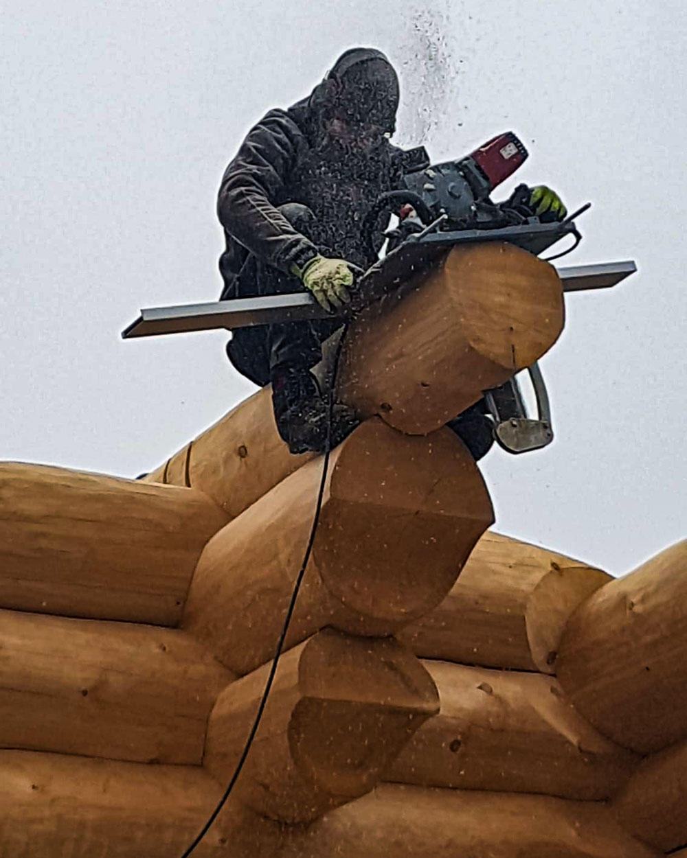 Blockbau Arbeit